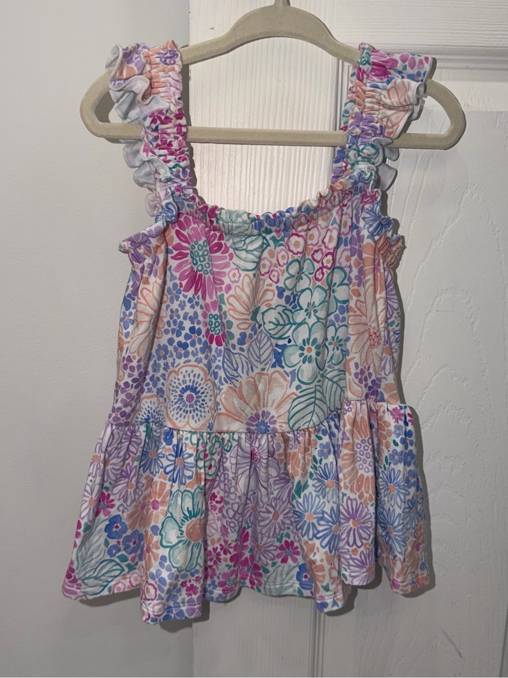 Little Sleepies Doodle Blooms Flutter Tank top